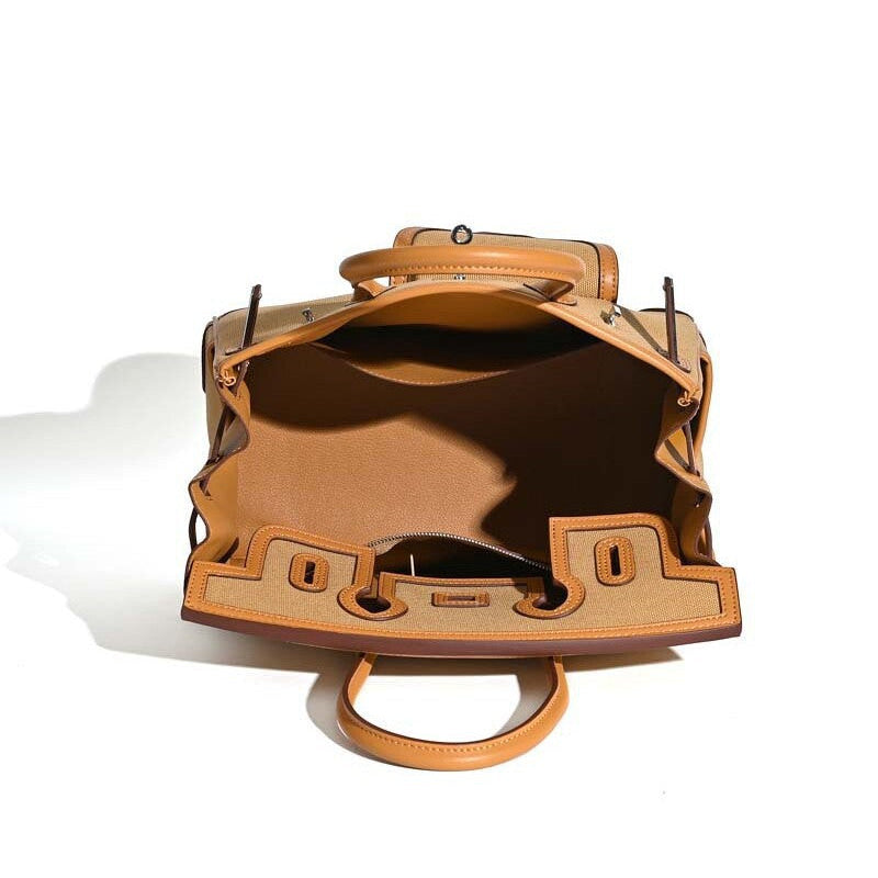 Canvas & Leather Handbag