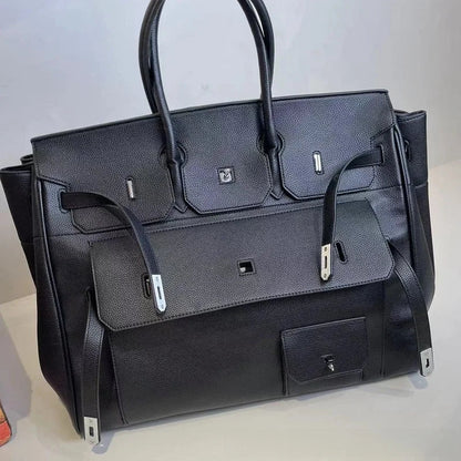 Go‑anywhere leather travel bag