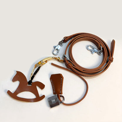 Suede Leather Handbag with Silver Hardware