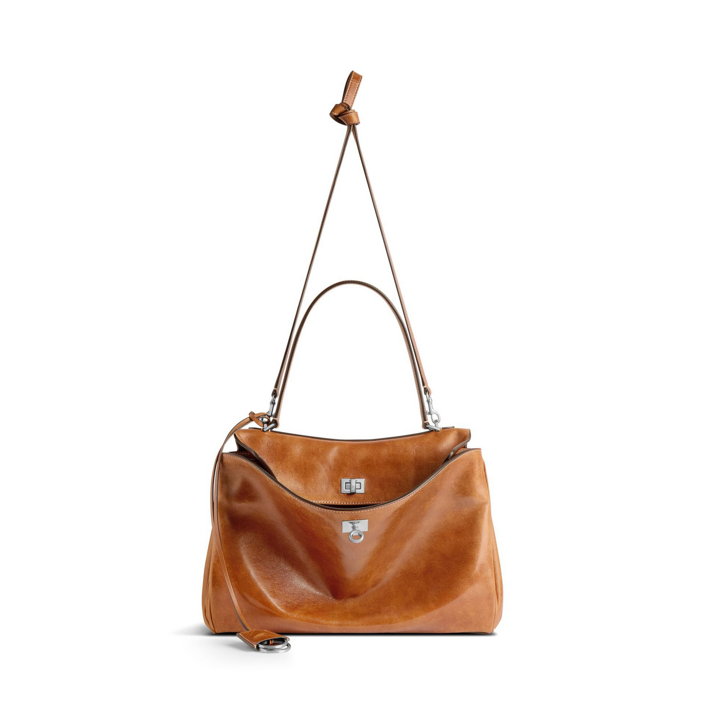 Large Top Handle Bag – Cowhide Leather & Suede