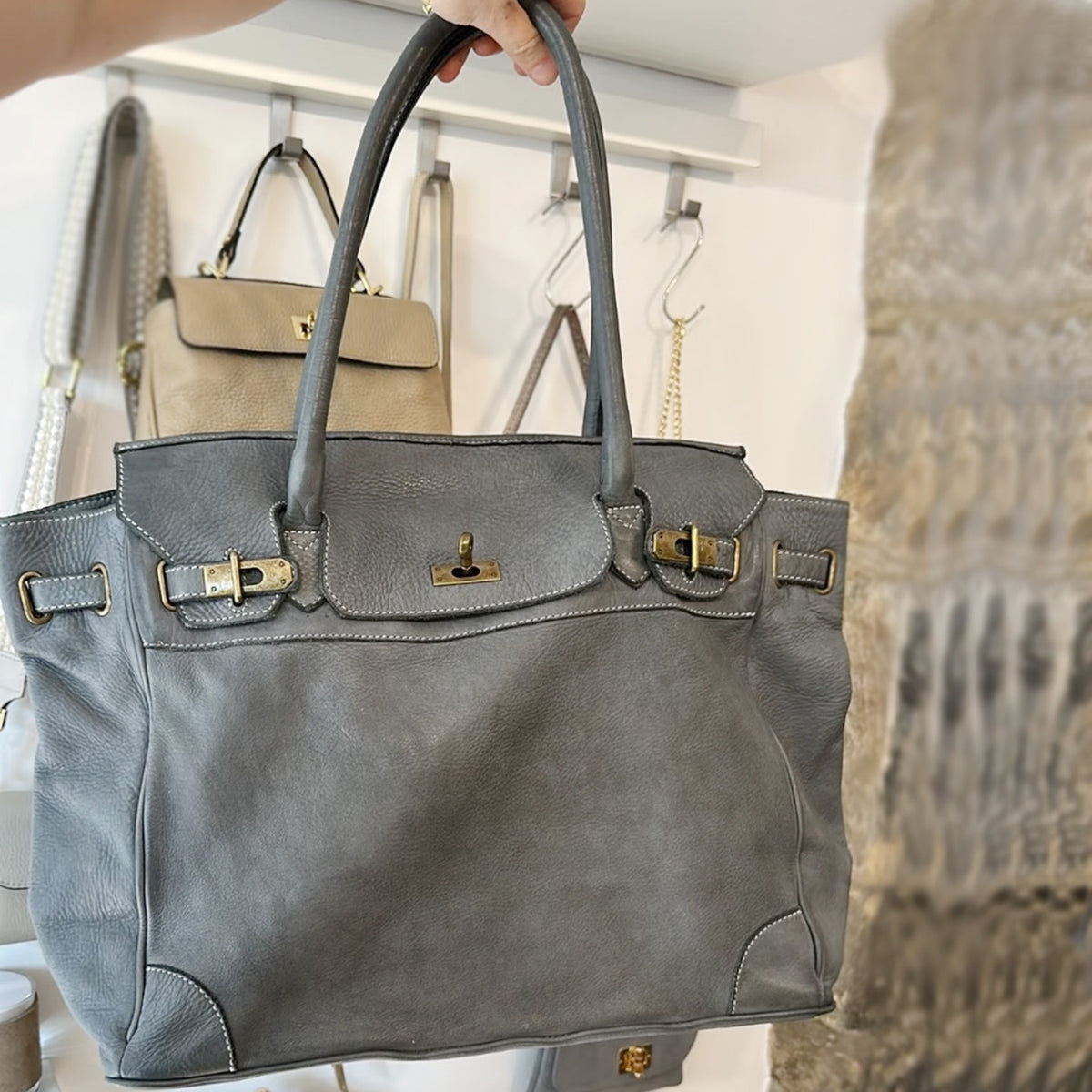 Maren Cowhide Leather Handbag