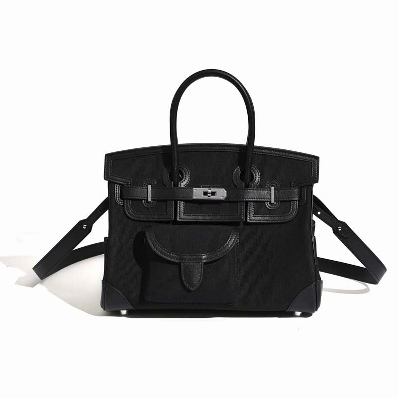 Canvas & Leather Handbag