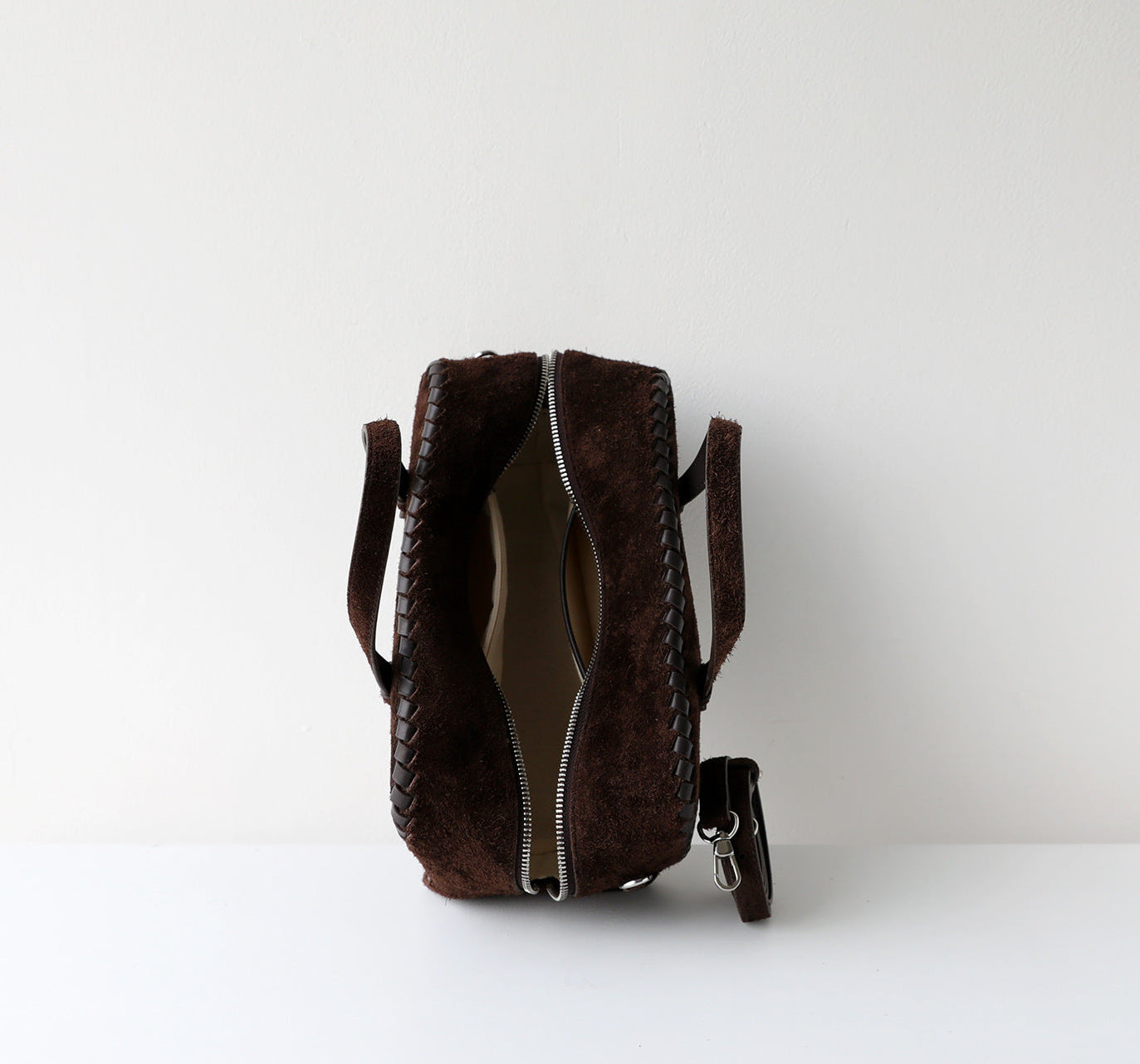 Structured Cowhide Leather Handbag