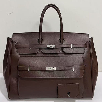Go‑anywhere leather travel bag