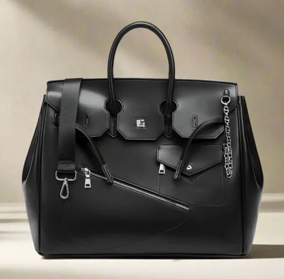 Go‑anywhere leather travel bag