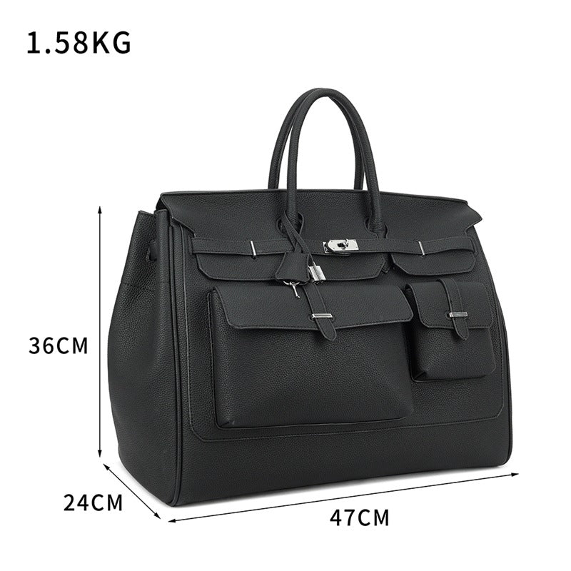 Go‑anywhere leather travel bag