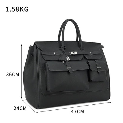 Go‑anywhere leather travel bag