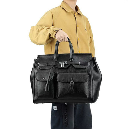 Go‑anywhere leather travel bag