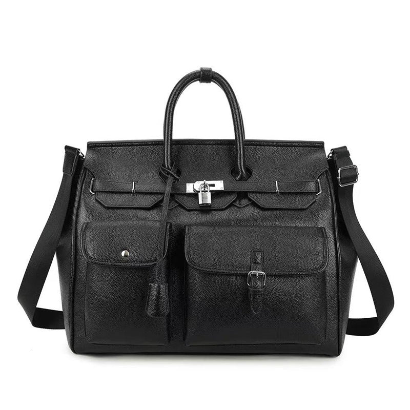 Go‑anywhere leather travel bag