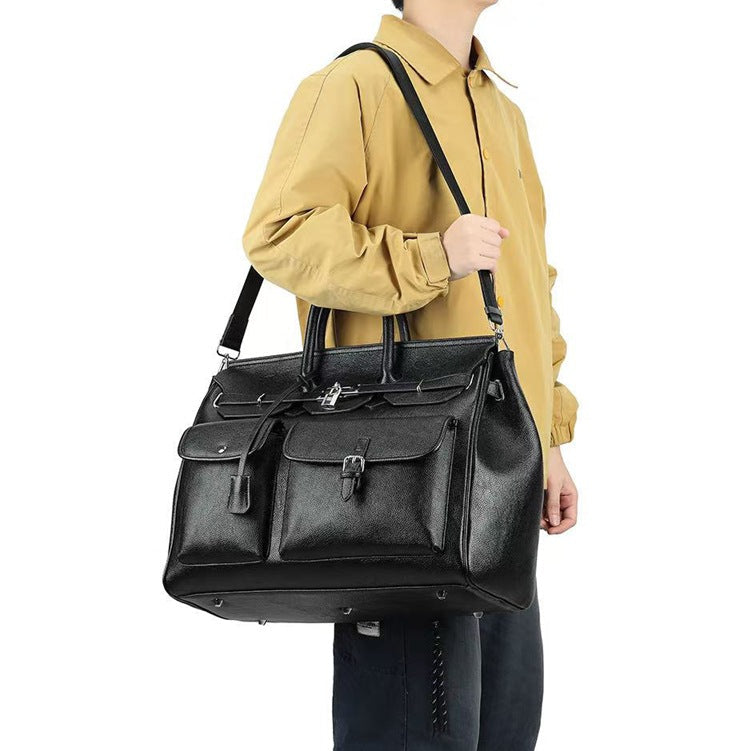 Go‑anywhere leather travel bag