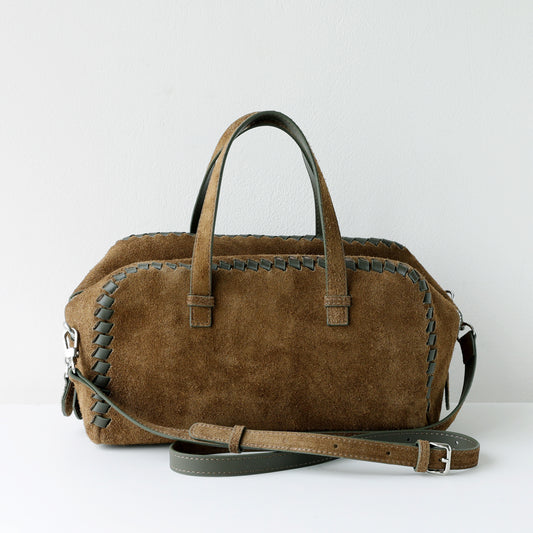 Structured Cowhide Leather Handbag