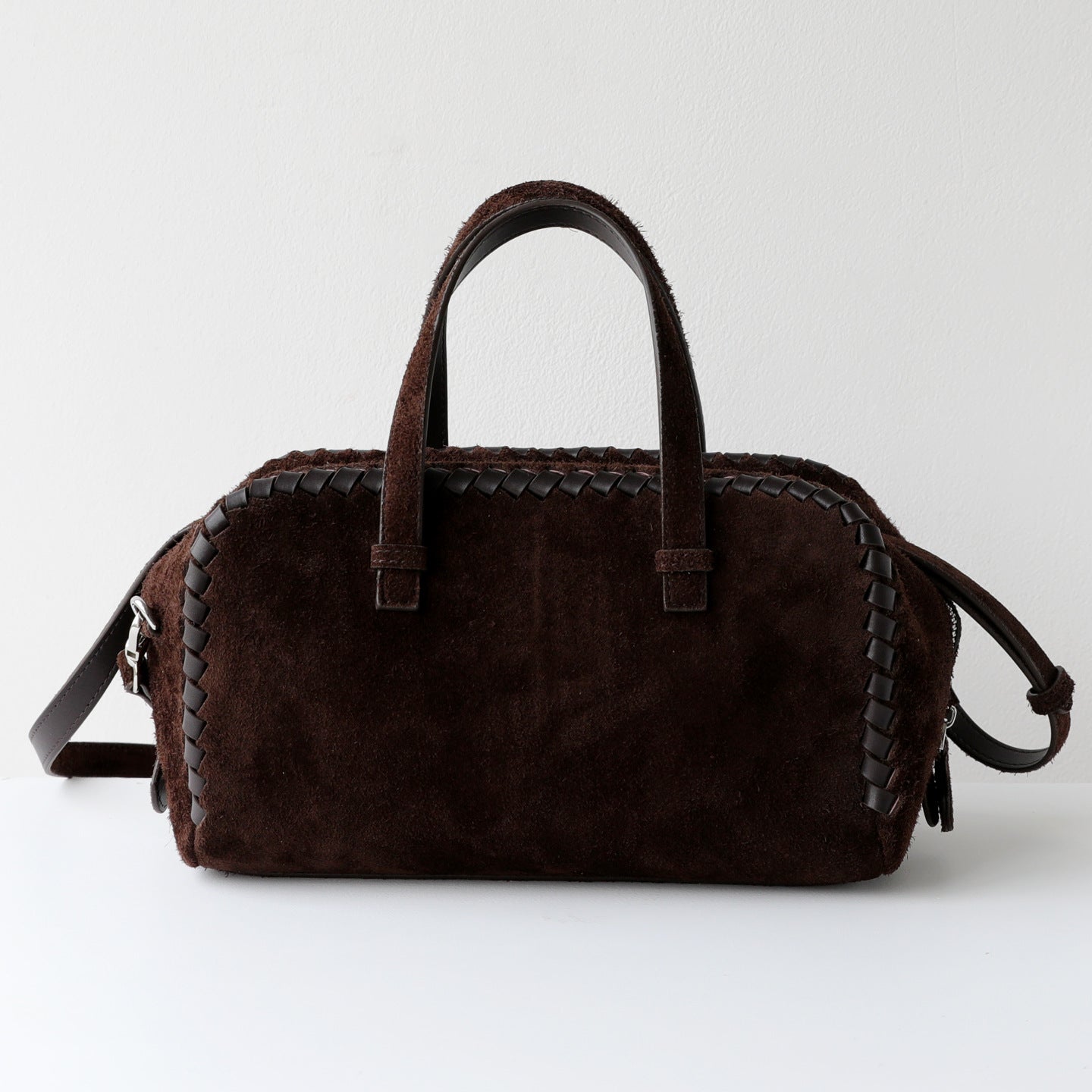 Structured Cowhide Leather Handbag